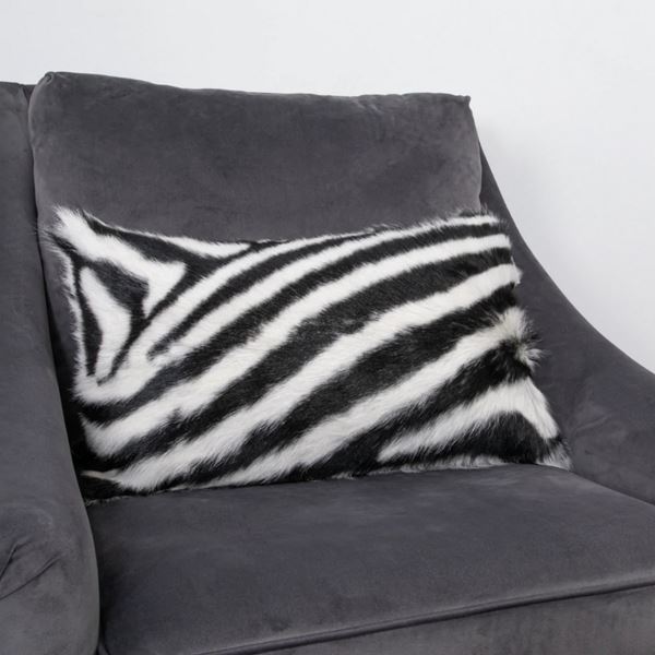 Goma Bolster Cushions - Black White